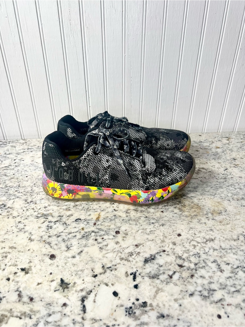 NOBULL Monochrome Superblossom Unisex Trainers - Picture 4 of 10